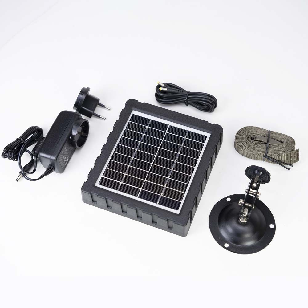 Solar Panel mit integriertem Akku für Wildkameras und andere 12V Elektronik  Geräte - Metal Badge
