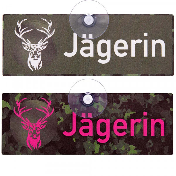 Autoschild "Jägerin"