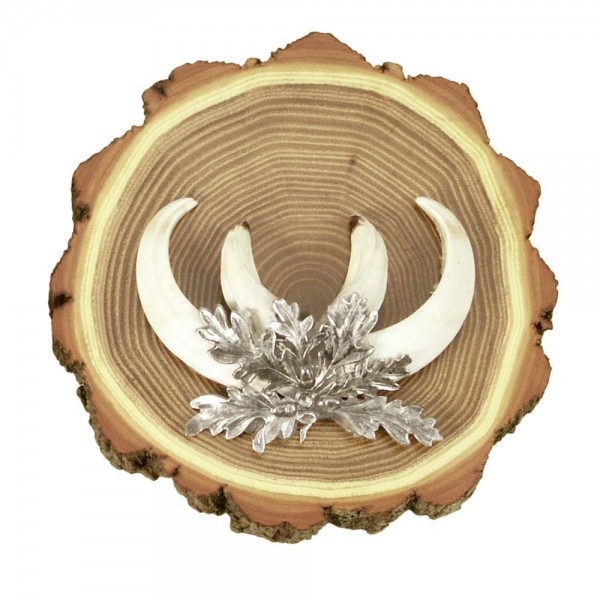 Keilerschild rund aus Akazienholz